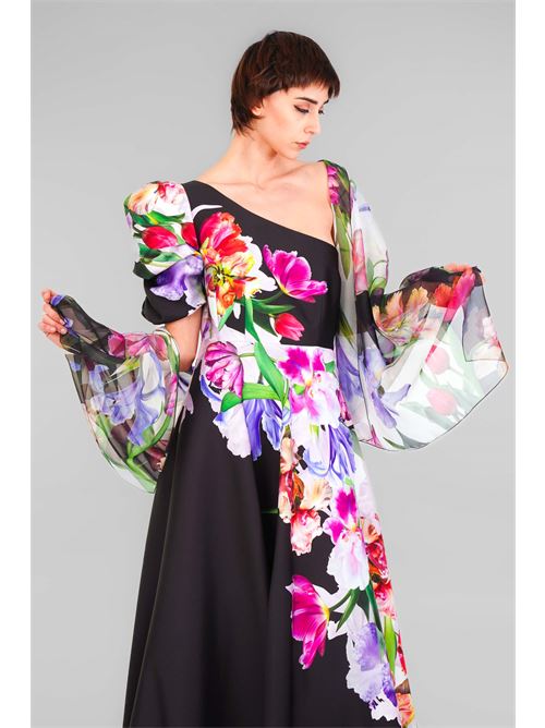 Stola in chiffon D'Andrea collection | 25238B W MULTICOLOR